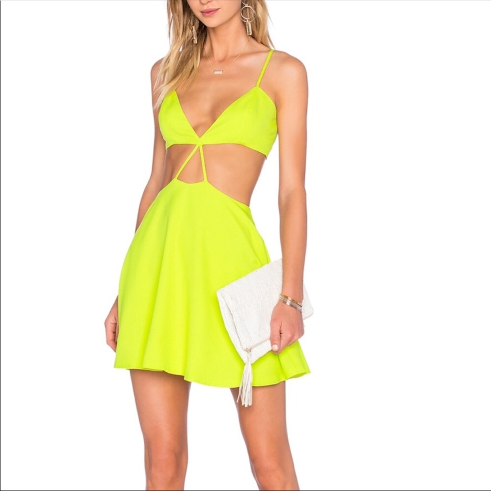 NBD x Naven Twins Yellow Dress